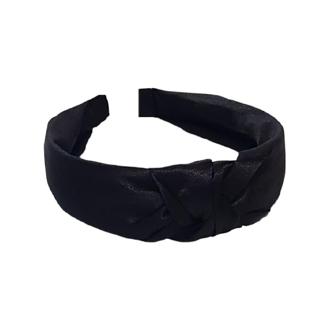 black-headband-woman-shine Γυναικεία-Παιδική Στέκα μαλλιών Black Shine - Image 1