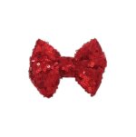 Παιδικό  Clip -Κοκαλάκι μαλλιών Strass Red Φιόγκος 8cm