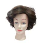 Γυναικεία Περούκα συνθετική υψηλής ποιότητας σε καστανό σκούρο χρώμα με μπούκλες 10 inches