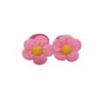 Σετ 2 τμχ Παιδικό- λαστιχάκι Hot Pink flowers