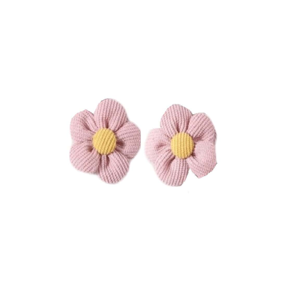 set-hair-tie-flowers-dusty-purple Σετ 2 τμχ Παιδικό- λαστιχάκι Dusty Purple flowers - Image 1