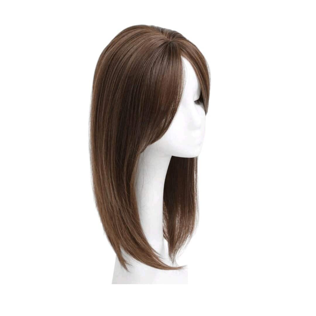 topper-hair-clip-light-brown Γυναικείο Topper Τουπέ κορυφής μαλλιών με κλιπ μεγάλης επιφάνειας - Καστανό ανοιχτό 02 - Image 1