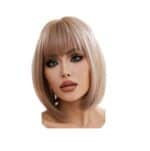 Γυναικεία Περούκα συνθετική υψηλής ποιότητας σε Σκούρο ξανθό χρώμα 12 inches