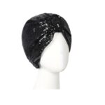 Γυναικείο  Μαλακό Τουρμπάνι  μαλλιών - Black strass (Μαύρο)
