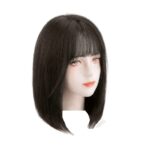 Γυναικεία περούκα συνθετική υψηλής ποιότητας - Καστανό σκούρο-Μαύρο χρώμα 14 inches