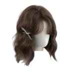 Γυναικεία περούκα σε καστανό  χρώμα curly συνθετική υψηλής ποιότητας 14 inches