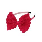 Παιδική  Στέκα Μαλλιών Τριανταφυλλένιος Φιόγκος Dark Pink