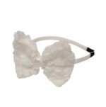 Παιδική  Στέκα Μαλλιών Τριανταφυλλένιος Φιόγκος White