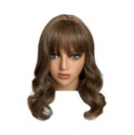 Γυναικεία Περούκα συνθετική υψηλής ποιότητας σε καστανό curly 15 inches