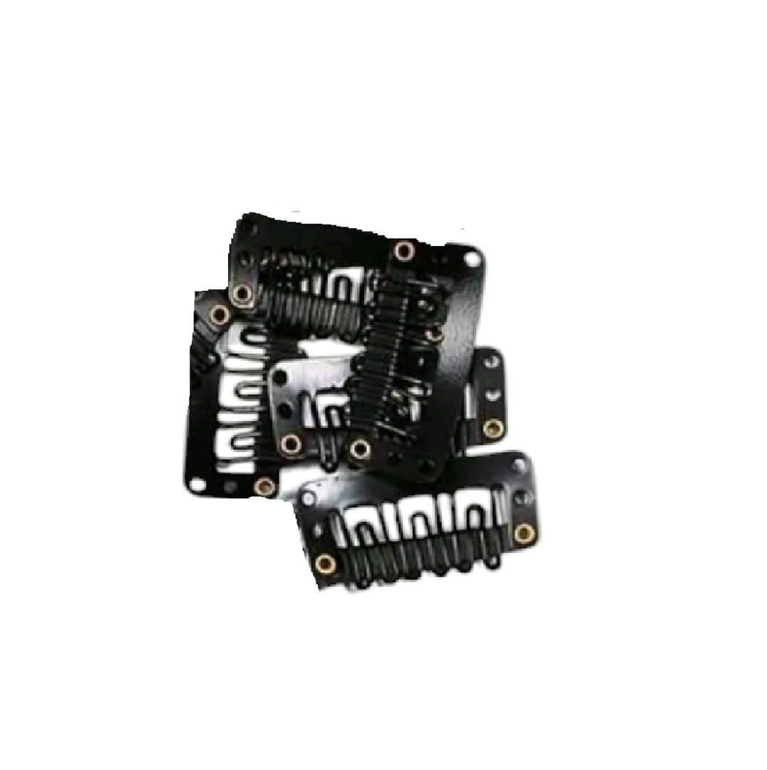 clip-black-postis Σετ 5 κλιπ τοποθέτησης για περούκες topper - Μαύρο χρώμα - Image 1