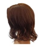 Γυναικεία περούκα σε καστανό σκούρο χρώμα curly συνθετική υψηλής ποιότητας 15 inches - Image 2