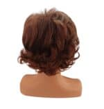Γυναικεία Περούκα συνθετική υψηλής ποιότητας σγουρή σε καστανό σκούρο χρώμα 10 inches - Image 3