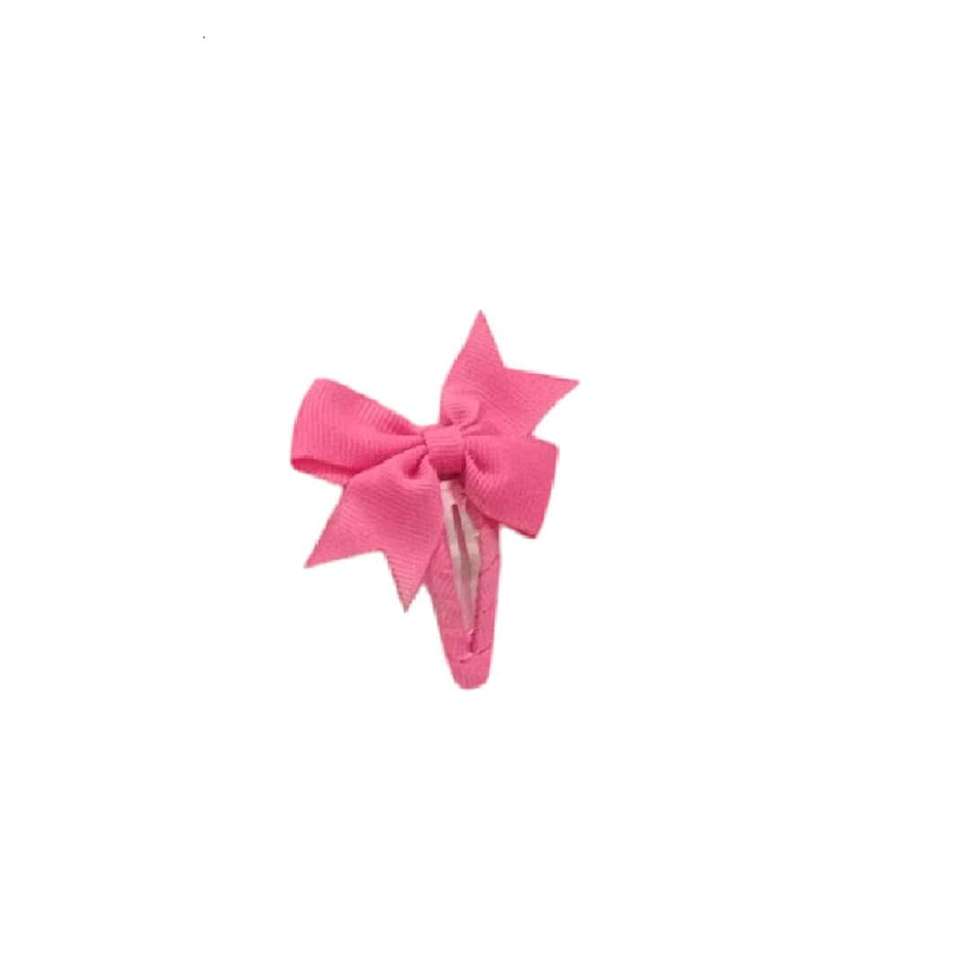 fucshia-bow-clip-bow Παιδικό Clip -Κοκαλάκι μαλλιών φιογκάκι Dark Pink - Image 1