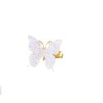 Παιδικό  Clip -Κοκαλάκι μαλλιών Butterfly strass White