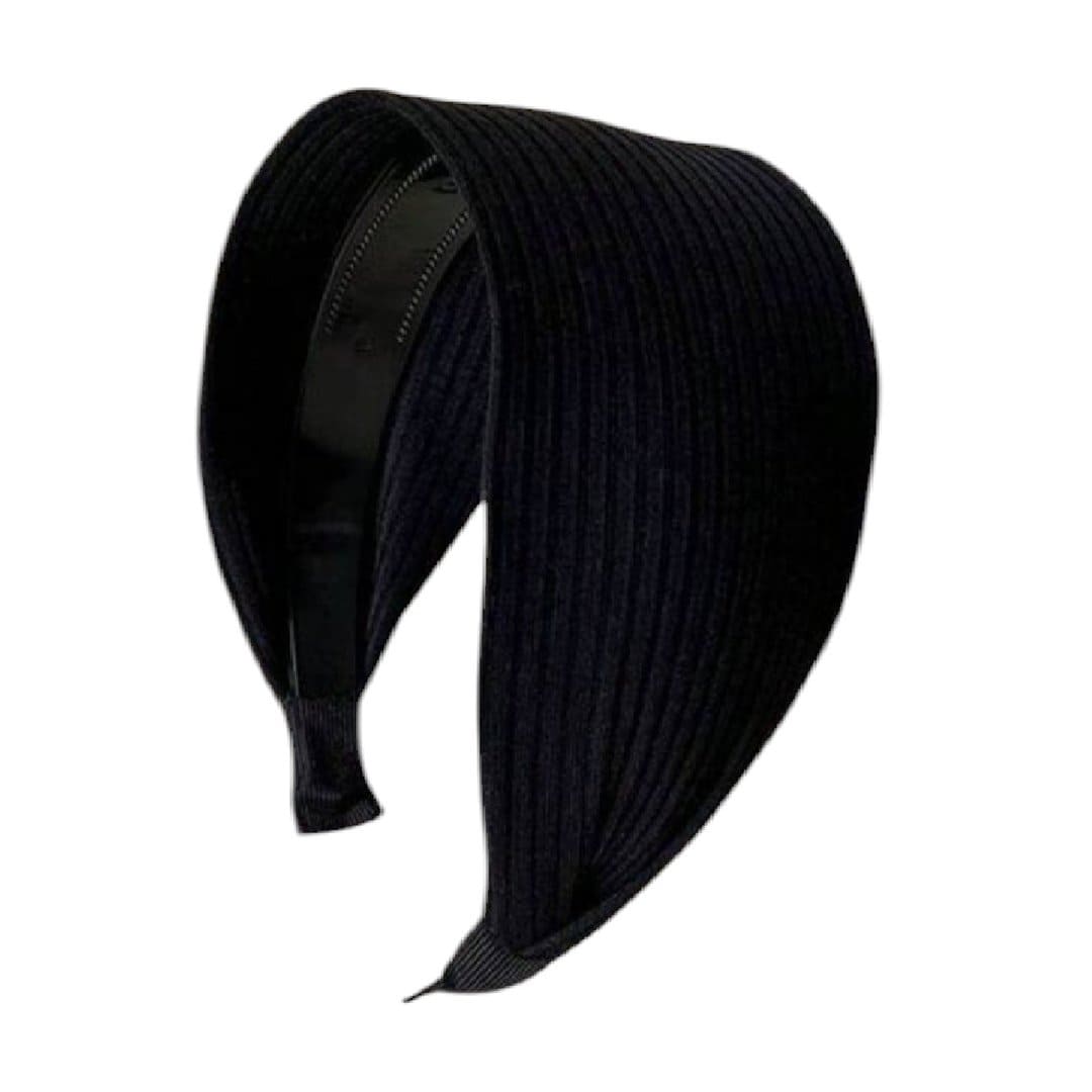 BLACK-HEADBAND-WOMAN-STEKA Γυναικεία-Παιδική Στέκα-κορδέλα Black - Image 1