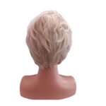 Γυναικεία περούκα σε ξανθό ανοιχτό χρώμα συνθετική υψηλής ποιότητας 6 inches - Image 3