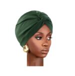 Γυναικείο Υφασμάτινο  Μαλακό Τουρμπάνι  μαλλιών Dark Green