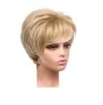 Γυναικεία περούκα σε ξανθό  χρώμα με αφέλειες συνθετική υψηλής ποιότητας 8 inches