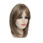 Γυναικείο Topper Τουπέ κορυφής μαλλιών με κλιπ μεγάλης επιφάνειας με Lace Front (διαφάνεια ) -Καστανόξανθο με ανταύγιες Brown/Blond 12 inches