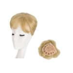 Γυναικείο Topper Τουπέ κορυφής μαλλιών με κλιπ μεγάλης επιφάνειας - Ξανθό 6 inches