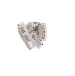 Σετ 5 τμχ Κλιπ για τρέσες- topper-περούκες μπεζ χρώμα