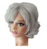 Γυναικεία Περούκα συνθετική υψηλής ποιότητας σε Grey Γκρι  χρώμα 10 inches 02 - Image 2