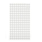 Καρτέλα με αυτοκόλλητα πέρλες λευκές για χτένισμα σε μέγεθος 6mm- 160τμχ