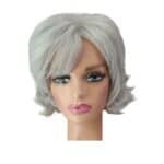 Γυναικεία Περούκα συνθετική υψηλής ποιότητας σε Grey Γκρι  χρώμα 10 inches 02