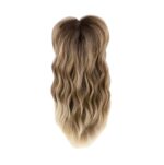 Γυναικείο Topper Τουπέ κορυφής μαλλιών με κλιπ μεγάλης επιφάνειας - Ombre Καστανόξανθο 18 inches