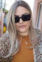 Γυναικείο Topper Τουπέ κορυφής μαλλιών με κλιπ μεγάλης επιφάνειας με Lace Front (διαφάνεια )- Ξανθό με σκούρη ρίζα 19 inches - Image 6