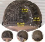 Γυναικεία περούκα Full lace 13x6 (αόρατη εφαρμογή) σε Ξανθό με σκούρη ρίζα συνθετική υψηλής ποιότητας 18 inches - Image 3