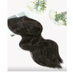 Τρέσσα με 4 κλιπ και λάστιχο για έξτρα όγκο συνθετικής τρίχας υψηλής ποιότητας - Καστανό σκούρο Brown 20 Inches - Image 4