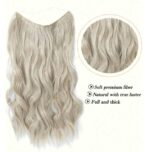 Τρέσσα με 4 κλιπ και λάστιχο για έξτρα όγκο συνθετικής τρίχας υψηλής ποιότητας - Ξανθό ανοιχτό Blonde 20 Inches - Image 3