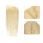 Γυναικείο Topper Τουπέ κορυφής μαλλιών από φυσική τρίχα  Full lace ( ραμμένο σε διαφάνεια ) - Ξανθό πλατινέ 15 inches