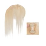 Γυναικείο Topper Τουπέ κορυφής μαλλιών από φυσική τρίχα  Full lace ( ραμμένο σε διαφάνεια ) - Ξανθό πλατινέ 10 inches