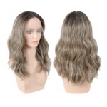 Γυναικεία περούκα Full lace 13x4 (αόρατη εφαρμογή) σε Καστανό ανοιχτό με ανταύγειες χρώμα συνθετική υψηλής ποιότητας 20 inches