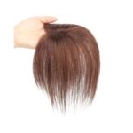 Γυναικείο Topper Τουπέ κορυφής μαλλιών από φυσική τρίχα  Full lace ( ραμμένο σε διαφάνεια ) - Καστανό 11 inches