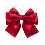 Clip -Κοκαλάκι μαλλιών Σάτεν μεγάλος φιόγκος 13cm - Glossy Red