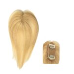 Γυναικείο Topper Τουπέ κορυφής μαλλιών από φυσική τρίχα  Full lace ( ραμμένο σε διαφάνεια ) - Ξανθό 12 inches