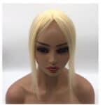 Γυναικείο Topper Τουπέ κορυφής μαλλιών από φυσική τρίχα  Full lace ( ραμμένο σε διαφάνεια ) - Ξανθό 12 inches - Image 2