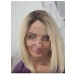 Γυναικείο Topper Τουπέ κορυφής μαλλιών από φυσική τρίχα  Full lace ( ραμμένο σε διαφάνεια ) - Ξανθό ombre σκούρη ρίζα 14 inches - Image 2