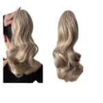 Ποστίς Αλογοουρά curly Ponytail συνθετική τρίχα υψηλής ποιότητας με κλάμερ- Ξανθό Gold χρώμα 16 inches