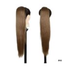 Ποστίς Αλογοουρά  Ponytail συνθετική τρίχα Kanekalon υψηλής ποιότητας με χτενάκι φωλιά- Ίσια Καστανό χρώμα #10 71cm