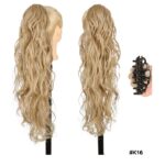 Ποστίς Αλογοουρά  Ponytail συνθετική τρίχα Kanekalon υψηλής ποιότητας με Κλάμερ- Ocean Ξανθό σκούρο χρώμα  #K16 71cm